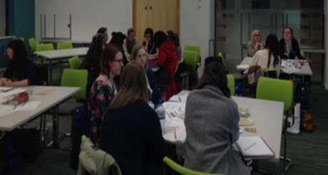 Figure 3. Participants discussing collaboratively during the two scenario activities.